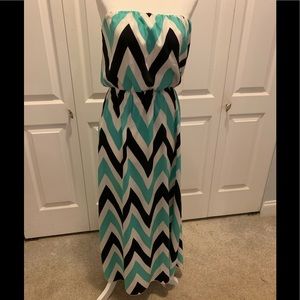 Chevron Maxi Dress